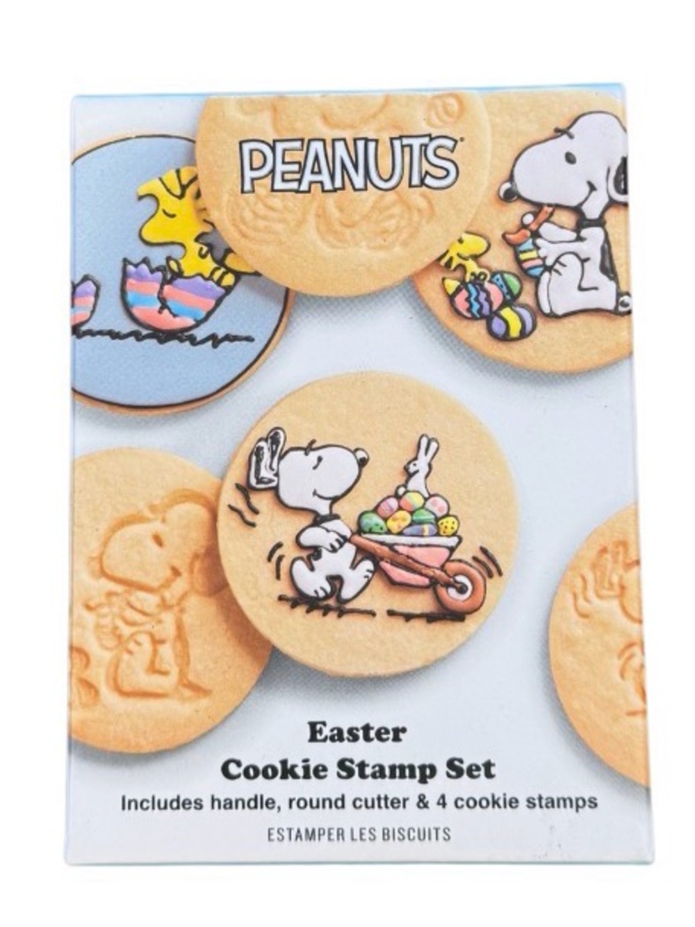 Williams Sonoma Peanuts Snoopy Woodstock Easter Cookie Stamps Set of 4 New